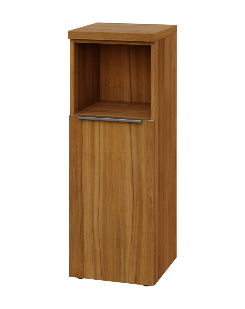 SIN 3 - 4DN kancelářská skříň, 1-dveřová/nika, levá, 1120x400x400, ořech světlý